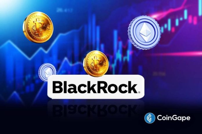 BlackRock, the world’s largest asset manager, looks set to offload Bitcoin and Ethereum following the net daily outflows that the crypto ETFs recorded yesterday. This comes as $2.4 billion in crypto options expire, another development that could trigger market volatility. BlackRock Moves $270M In BTC, ETH To Coinbase Arkham data shows that the asset manager
The post <a href="https://coingape.com/blackrock-signals-270m-bitcoin-ethereum-sell-off-as-2-4b-in-crypto-options-expire/">BlackRock Signals $270M Bitcoin, Ethereum Sell-Off as $2.4B in Crypto Options Expire</a> appeared first on <a href="https://coingape.com/">CoinGape</a>.