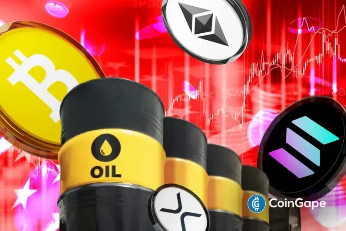 The crypto market is on high alert as the G7 reportedly considers releasing 400 million oil barrels from emergency reserves. The crude oil prices plummeted $15 in just two hours as reports surfaced about the emergency barrel release. Crypto Market Reacts Ahead of G7’s Oil Reserve Release As per the latest Reuters report, the Group
The post <a href="https://coingape.com/breaking-us-oil-prices-crash-15-in-two-hours-as-g7-eyes-400m-barrel-release-crypto-markets-on-edge/">BREAKING: US Oil Prices Crash $15 in Two Hours as G7 Eyes 400M Barrel Release — Crypto Markets on Edge</a> appeared first on <a href="https://coingape.com/">CoinGape</a>.