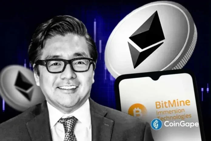 Tom Lee’s Bitmine Immersion Technologies added 45,759 Ethereum in the past week as ETH kept sliding. The company announced crypto, cash, and “moonshot” holdings worth $9.6 billion, while Bitcoin and Ethereum markets stayed under pressure. At press time, Ethereum traded at $1,974, down by 1.97% in the past day and 40.31% in the past month.
The post <a href="https://coingape.com/tom-lees-bitmine-buys-45759-eth-as-cryptoquant-flags-potential-bottom-for-ethereum/">Breaking: Tom Lee’s BitMine Buys 45,759 ETH as CryptoQuant Flags Potential Bottom For Ethereum</a> appeared first on <a href="https://coingape.com/">CoinGape</a>.