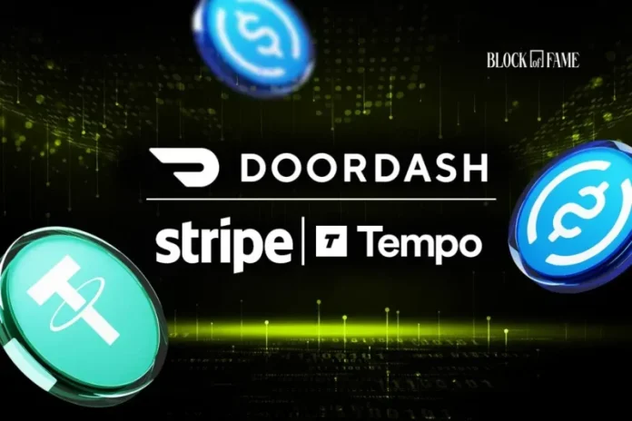 DoorDash taps Tempo, the Stripe and Paradigm-backed blockchain, to power stablecoin payments for merchants and Dashers in over 40 countries worldwide.
The post <a href="https://coingape.com/block-of-fame/pulse/doordash-partners-with-stripe-and-tempo-to-power-global-stablecoin-payments/">DoorDash Partners With Stripe and Tempo to Power Global Stablecoin Payments</a> appeared first on <a href="https://coingape.com/">CoinGape</a>.