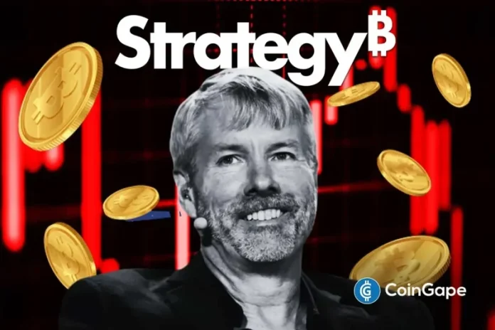 Strategy, previously MicroStrategy, has announced another weekly Bitcoin purchase despite its current unrealized loss of around $5 billion on its BTC holdings. Meanwhile, the MSTR stock has lost some of its gains from last week’s close amid Bitcoin’s drop below $70,000 today. Strategy Acquires 1,142 BTC For $90 Million An SEC filing shows that the
The post <a href="https://coingape.com/michael-saylors-strategy-buys-1142-btc-amid-5b-unrealized-loss-on-bitcoin-holdings/">Breaking: Michael Saylor’s Strategy Buys 1,142 BTC Amid $5B Unrealized Loss On Bitcoin Holdings</a> appeared first on <a href="https://coingape.com/">CoinGape</a>.