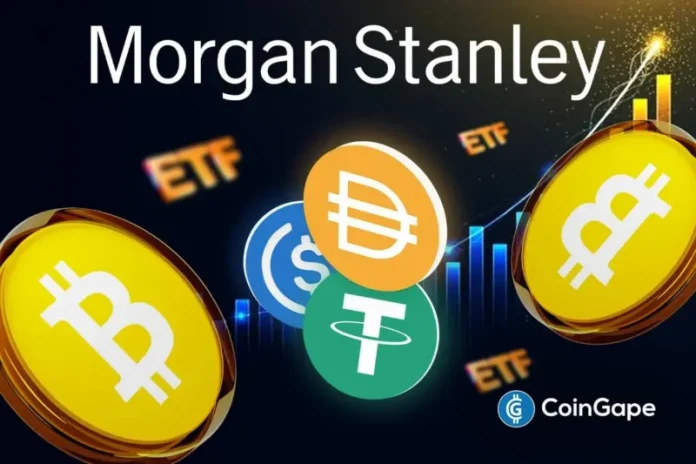 Morgan Stanley Investment Management (MSIM) has launched the MSILF Stablecoin Reserves Portfolio, a government money market fund tailored for stablecoin issuers. The launch comes shortly after Morgan Stanley’s successful debut of its spot Bitcoin ETF (MSBT), which has drawn strong inflows. Ad Ad Morgan Stanley Establishes Stablecoin Reserves Money Market Fund Morgan Stanley Investment Management
The post <a href="https://coingape.com/morgan-stanley-launches-msilf-stablecoin-reserves-portfolio-fund-after-its-bitcoin-etf/">Morgan Stanley Launches MSILF Stablecoin Reserves Portfolio Fund After its Bitcoin ETF</a> appeared first on <a href="https://coingape.com/">CoinGape</a>.