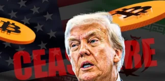 U.S.-Iran War: Trump Says Iran Has Asked for Ceasefire, Bitcoin Spikes