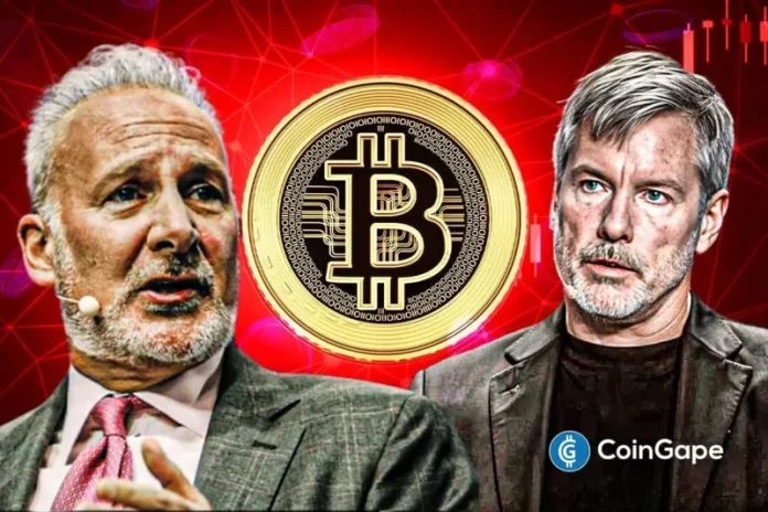 Peter Schiff warned that Bitcoin (BTC) price could keep falling despite Michael Saylor’s buying spree. His remarks come amid the ongoing Bitcoin Conference 2026. Ad Ad Peter Schiff Bearish On Bitcoin’s Future Despite Institutional Accumulation Schiff noted the increase in the share of Bitcoin owned by Strategy over the last 12 months in an X
The post <a href="https://coingape.com/peter-schiff-warns-bitcoin-could-keep-falling-even-if-michael-saylor-buys-more-btc/">Peter Schiff Warns Bitcoin Could Keep Falling Even If Michael Saylor Buys More BTC</a> appeared first on <a href="https://coingape.com/">CoinGape</a>.